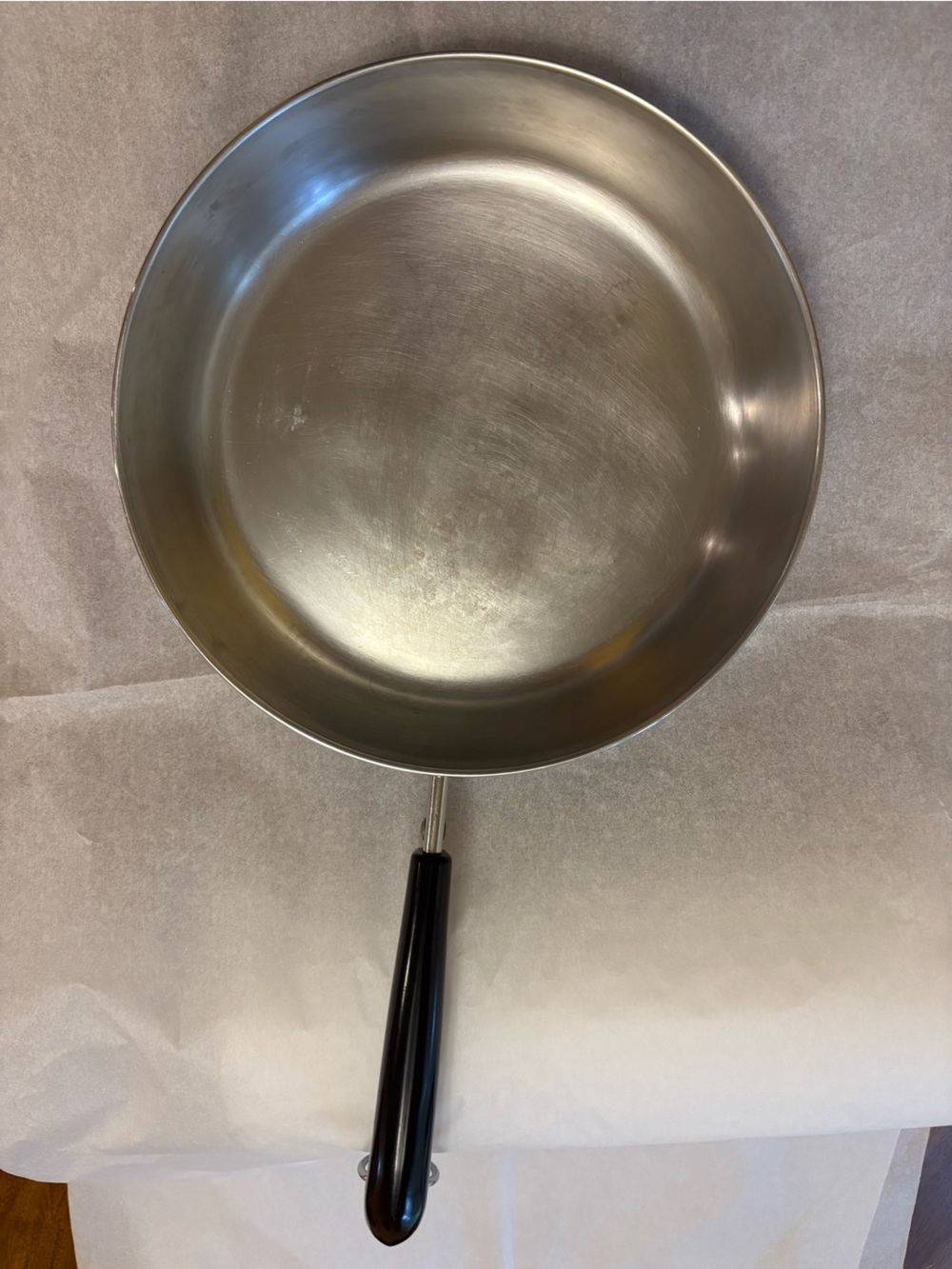 Revere Ware Copper Bottom 9” Stainless Steel Skillet with Black Handle Cookware